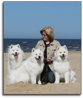 Gale, Zelda and Linda with Jenni in Latvia